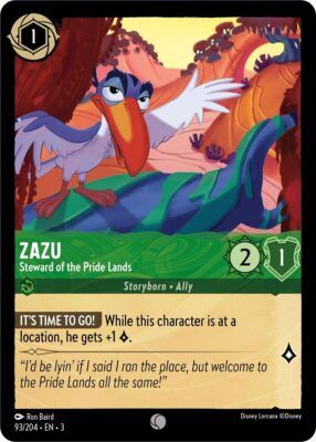 Zazu - Steward of the Pride Lands - Lorcana Player