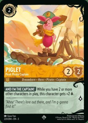 Piglet - Pooh Pirate Captain - Deep Trouble - Lorcana Player